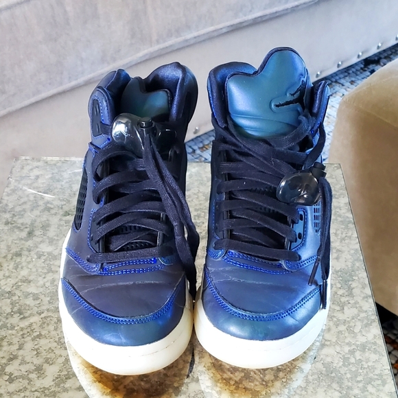 NIKE AIR JORDAN 5 RETRO OIL GREY --- women's sz 5 - Picture 3 of 3